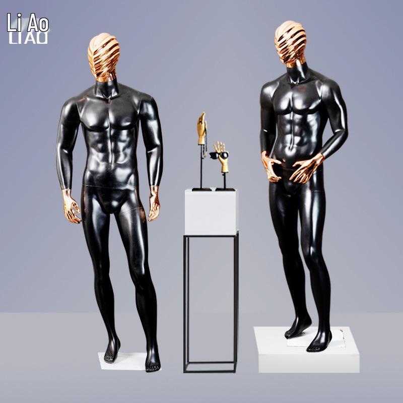 Manequim Europeu-Americano de Alta Qualidade: Preto e Branco com Face Galvanizada