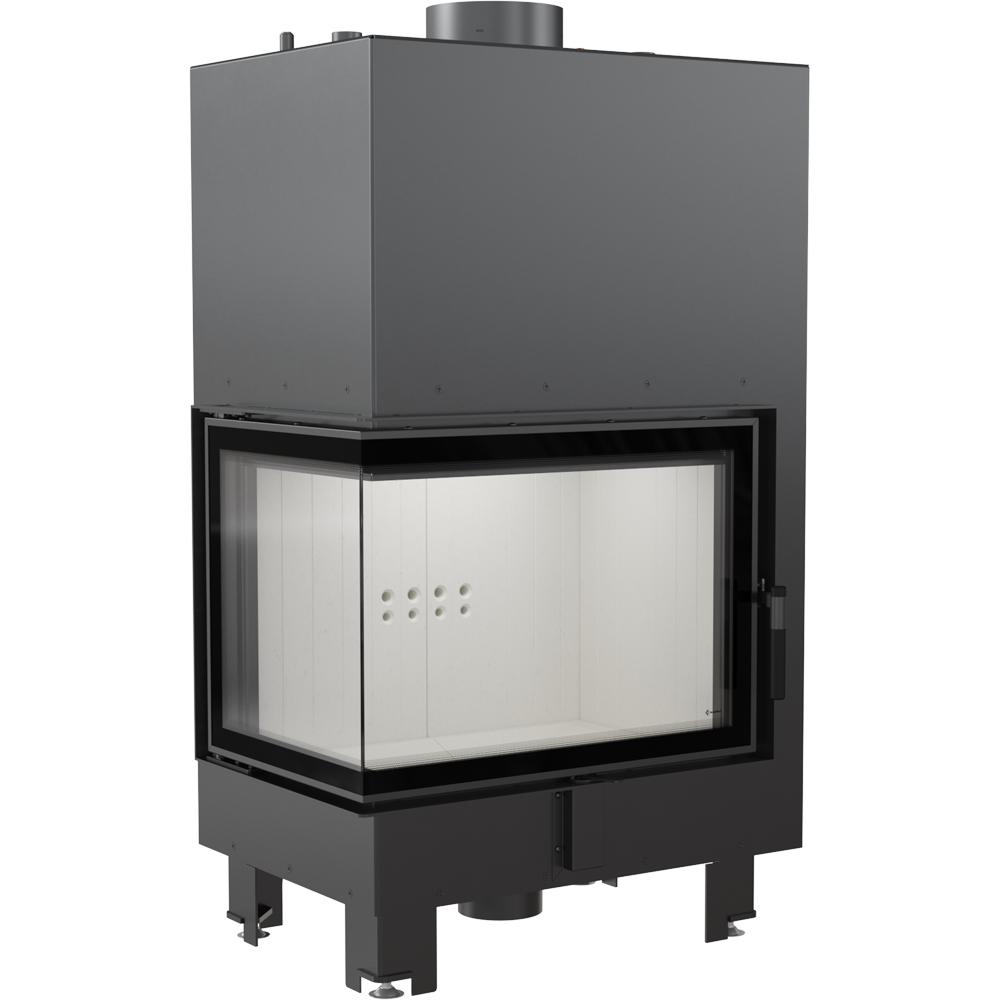 Water heating fireplace KRATKI MBZ Left 13 kW Ø 200