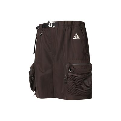 ACG Sneeuwgras Cargo Shorts Met Elastische Tailleband En Opbergzak Details Heren Broeken Donkerbruin DN3946-220