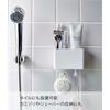 [Yamazaki] Film Hook Toothbrush Stand White, Approx. W4.7 x D2.6 x H3.1 inches MIST, Toothbrush Bulk Storage 5959