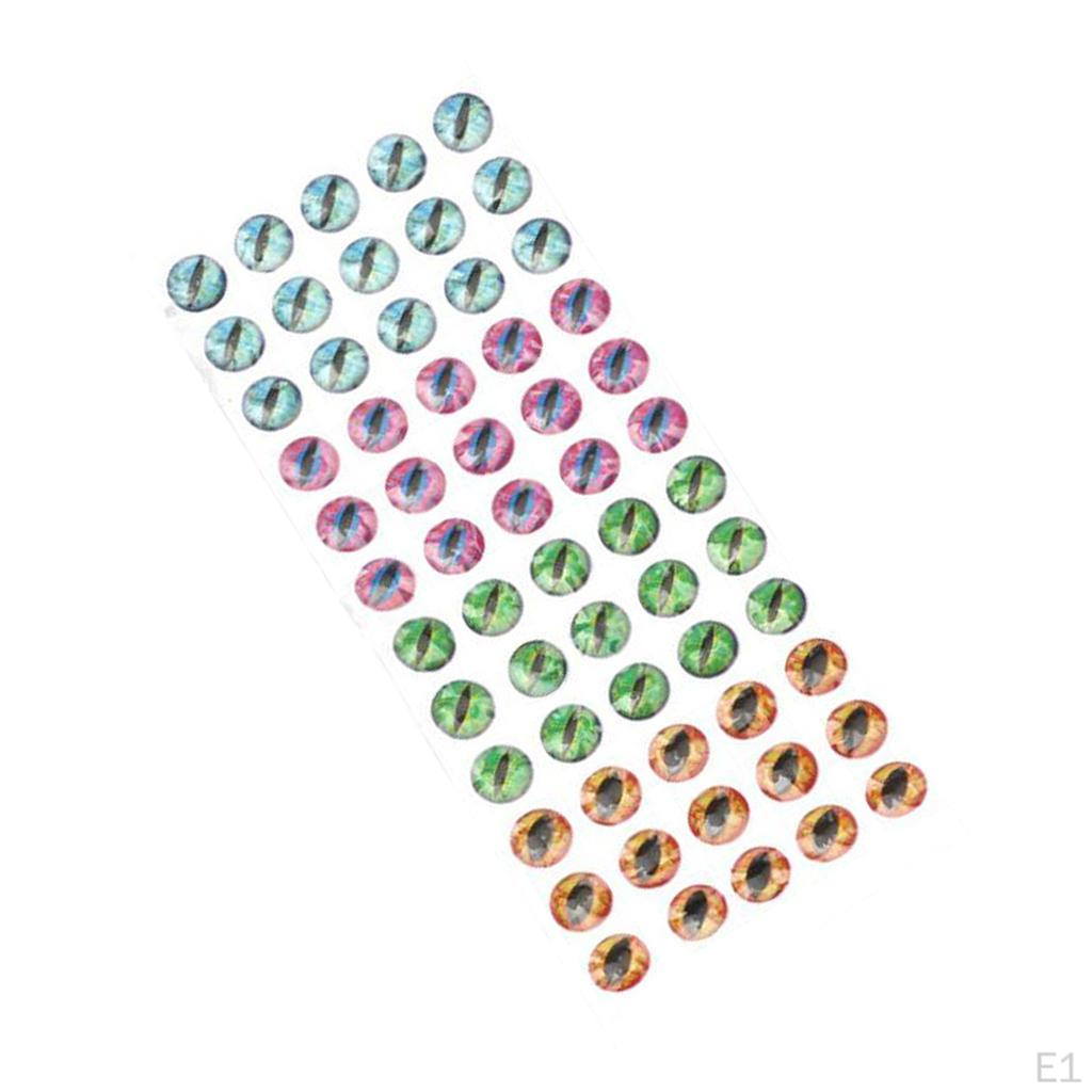6/812mm 4D Holographic Lure Eyes Fly Tying Jigs Crafts Dolls