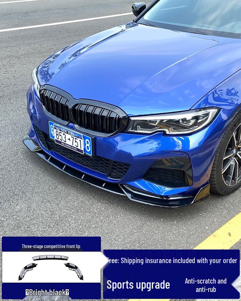 Front Lip & Bumper Kit for 20-25 BMW 3 Series - Black MP