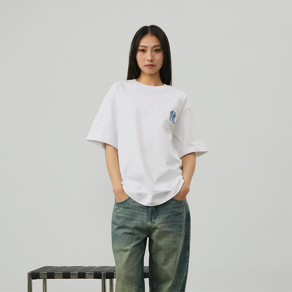 MLB MONOGRAM T Shirt Unisex Ivory 3ATSM0343-50IVS
