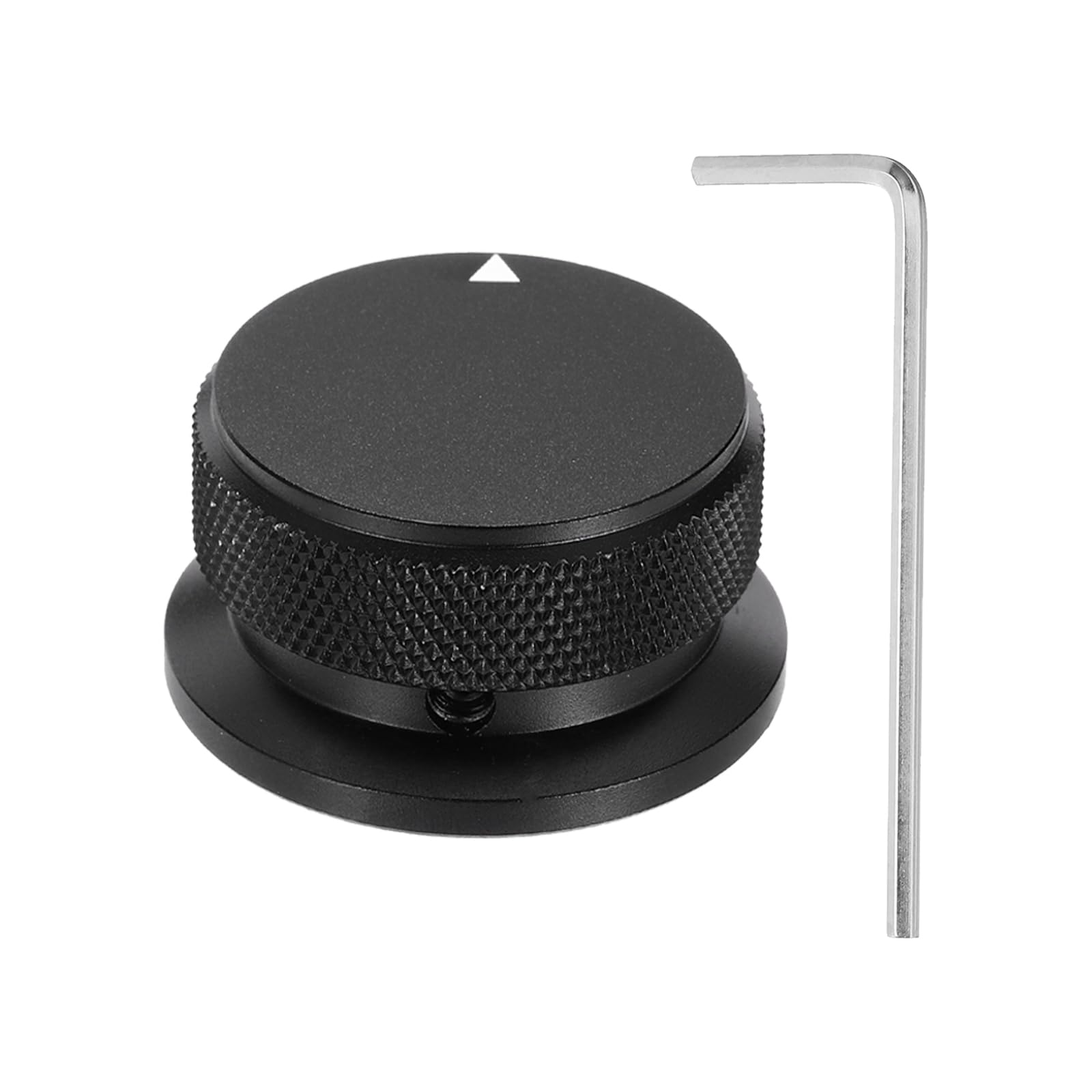 

uxcell Универсальная алюминиевая ручка потенциометра для регулировки громкости и тона с указателем-стрелкой для гитары, черная ручка, 1/4 (6мм) Бас, 13/16 ,