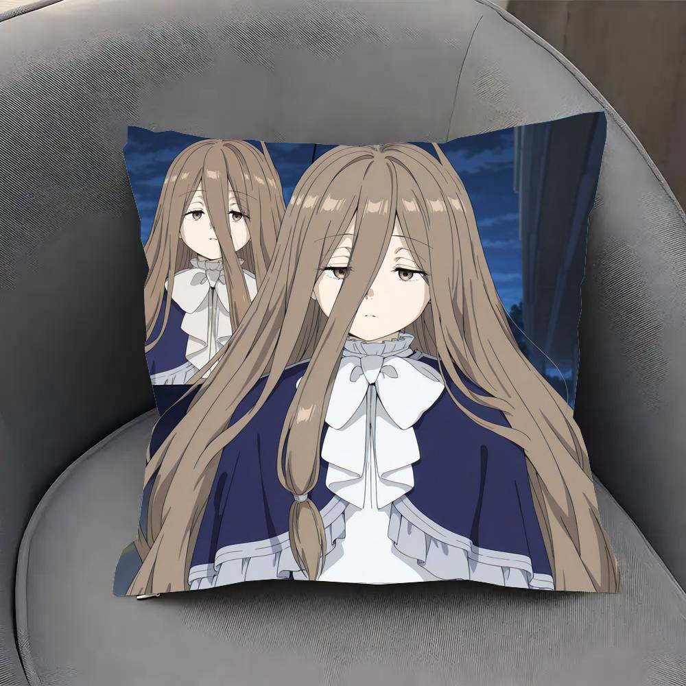 Sense Anime Sousou No FFrieren Pillow Case Fashion Square Pillowcase Bedroom Sofa Room Ins Decoration Leisure