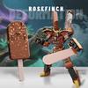 Simulation Ice Cream Transformer Toy Movable Joints Transforming Robot Toy Toddlers Educational Ice Cream Action Figure Toy