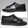 Vintage Style Man Sandals Fashion Casual Leather Summer Flats Comfort Beach Slippers Outdoor Non-slip Mens Sandalias Roma Shoes