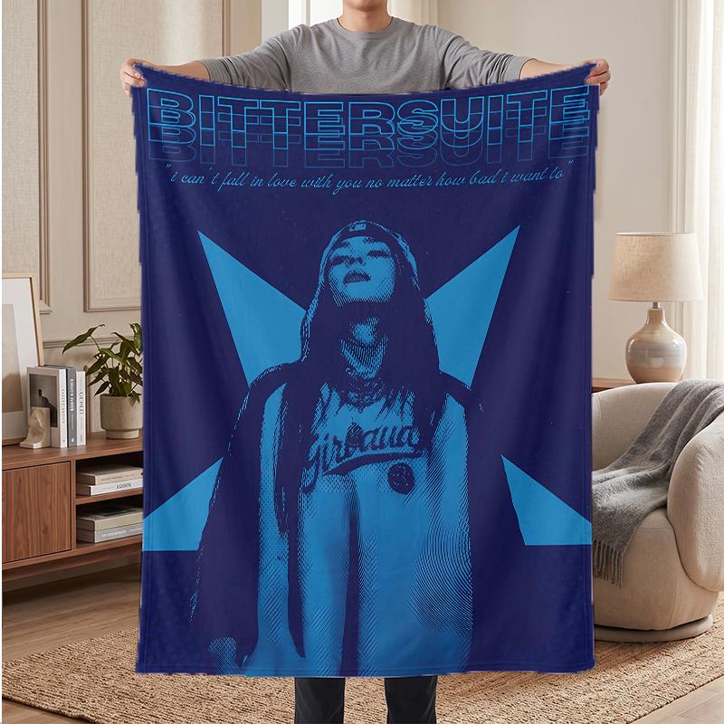 Billie eilish Soft Warm Flannel Blankets Comfortable Blanket for Home Decoration Gifting