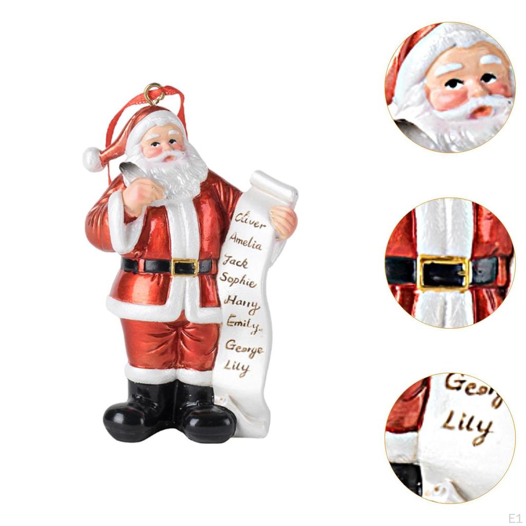 Weihnachtsstatue Weihnachtsmann Figur Sammlung Geschenk Ornament Harz Skulptur für Tisch