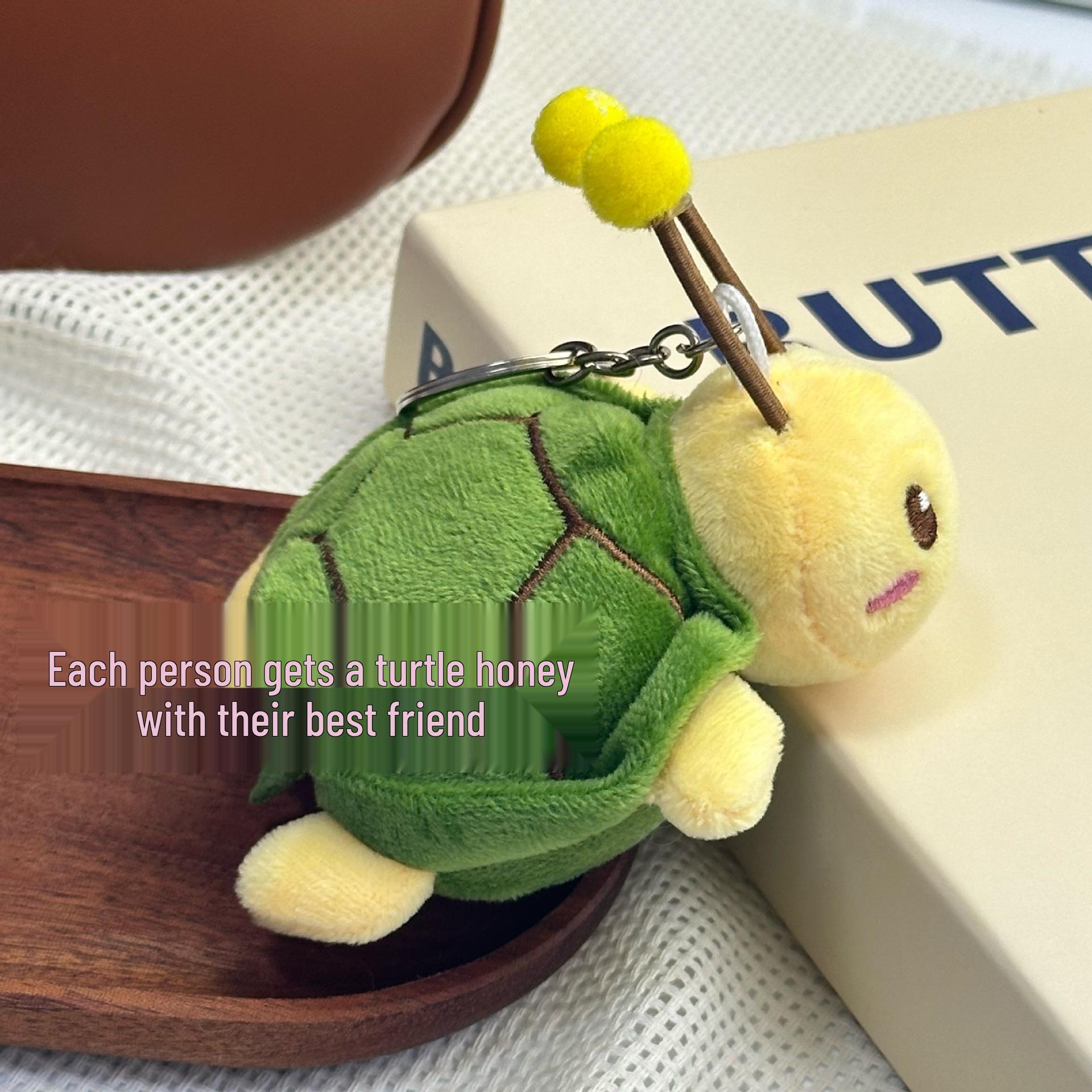 Cute Creative Turtle Plush Keychain - Adorable Plush Doll Gift 13cm