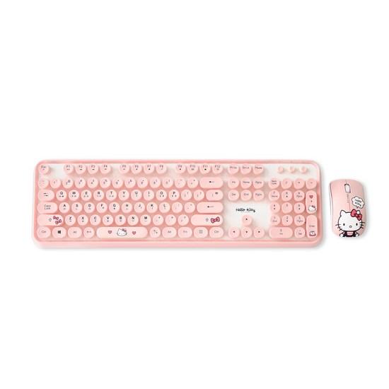 

Hello Kitty Беспроводной комплект клавиатуры и мыши, популярный персонаж в Корее