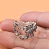 Geometric Wedding Rings Dating Rings Scorpion Shape Adjustable Finger Jewelry Alloy Texture for Everyday Use and Gift