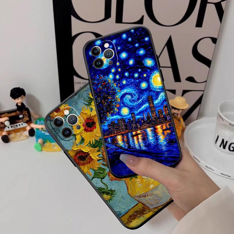 IK65 Starry Night Van Gogh New High-End Shell Phone Case for Redmi Note 8 9 Pro Max 9S 9T 9C NFC 8T 8A 10A A4