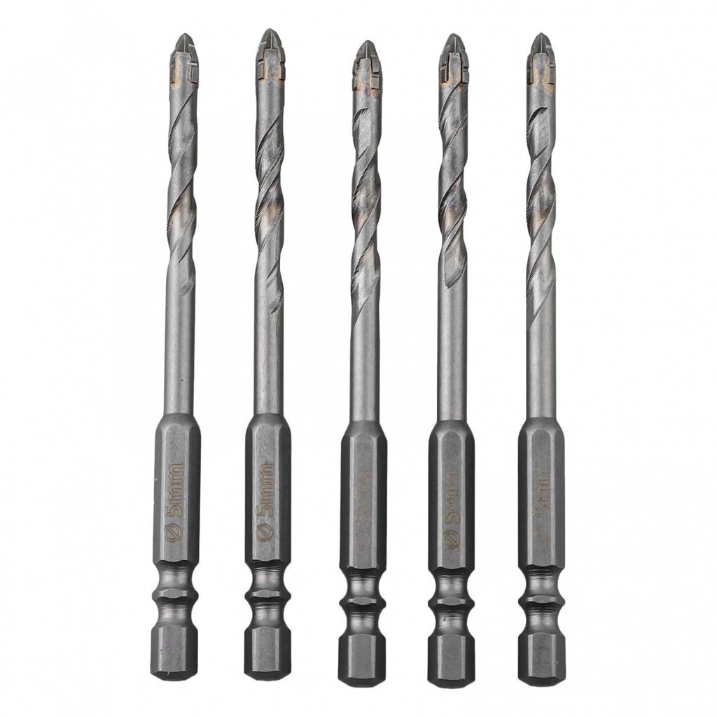 High Speed Eccentric Drill Bit Set for Glass Tiles 5pcs Tungsten Steel Alloy