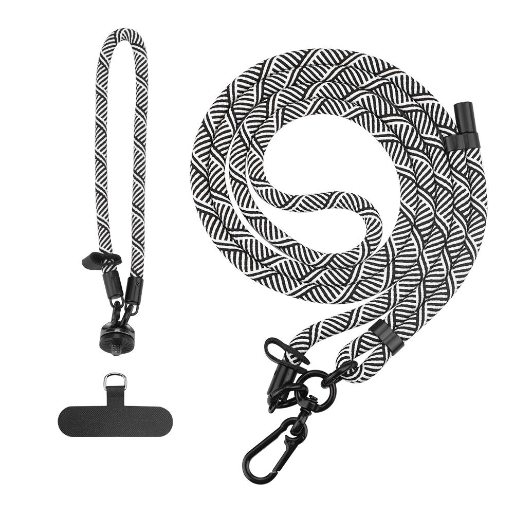 2Pcs/Set For DJI Osmo Pocket 3 Dual Buckle Design Adjustable Crossbody Strap with Wrist Lanyard