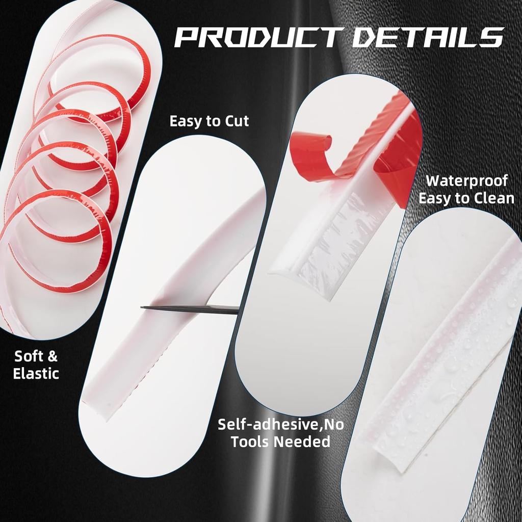 1PC1/2M flexible L-shaped quarter circle bendable decorative mold for wall decoration and decoration of floor edges, wall corn