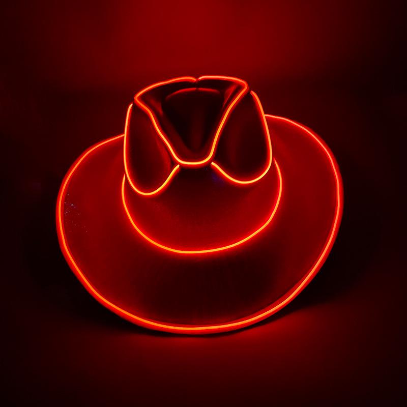 Navy Sailor LED Light-Up Embroidered Captain's Hat for Festivals and Performances