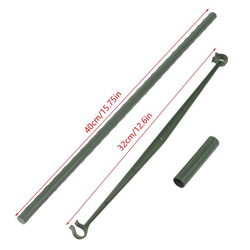 Diy Plant Supports Vegetable Growing Frame Tomato Pole Plastic-Coated Steel Trellis 80/120/160Cm Height 11Mm Thick Plant Stakes