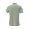 Li-Ning Comfortable Casual Simple Versatile Breathable Solid Color Short Sleeve Polo Shirt Men tops Grass-Green APLV575-4