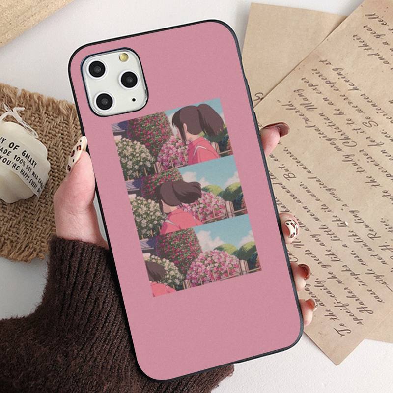 Cute Totoro Spirited Away Ghibli Miyazaki Anime Phone Case for iPhone 11 12 13 Pro XS MAX 8 7 6 6S Plus X 5S SE 2020 XR