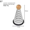 Manual Cheese Grater Cone Shaped Stainless Steel Ergonomic Kitchen Gadget for Cheese Fruits Vegetables Fast Prep