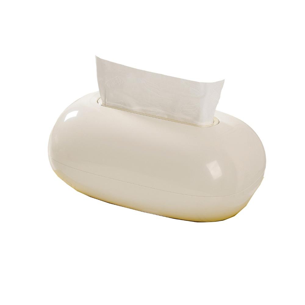 Creative Design Oval Tissue Box Non-slip Base Desktop Tissue Dispenser Dining Table