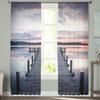 Lake Plank Bridge Clouds Modern Tulle Curtains For Living Room Bedroom Home Kitchen Window Sheer Curtains