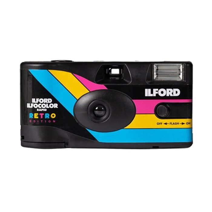 Appareil photo jetable - ilford - ilfocolor rapid - négatif couleur - 27 poses - flash intégré