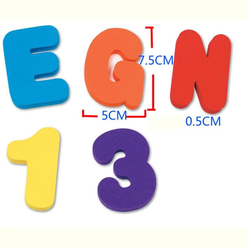 36PcsSet Alphanumeric Letter Bath Toy 3D Puzzle Baby Bath Toys Soft EVA Kids Baby Water Toys For Bathroom Early Educational Toy