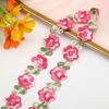 Yousheng Flower Lace Trim Ribbon Vibrant Color Widely Used DIY Crafts Embroidered Crochet Lace Trim Fabric Decorations for Sewing