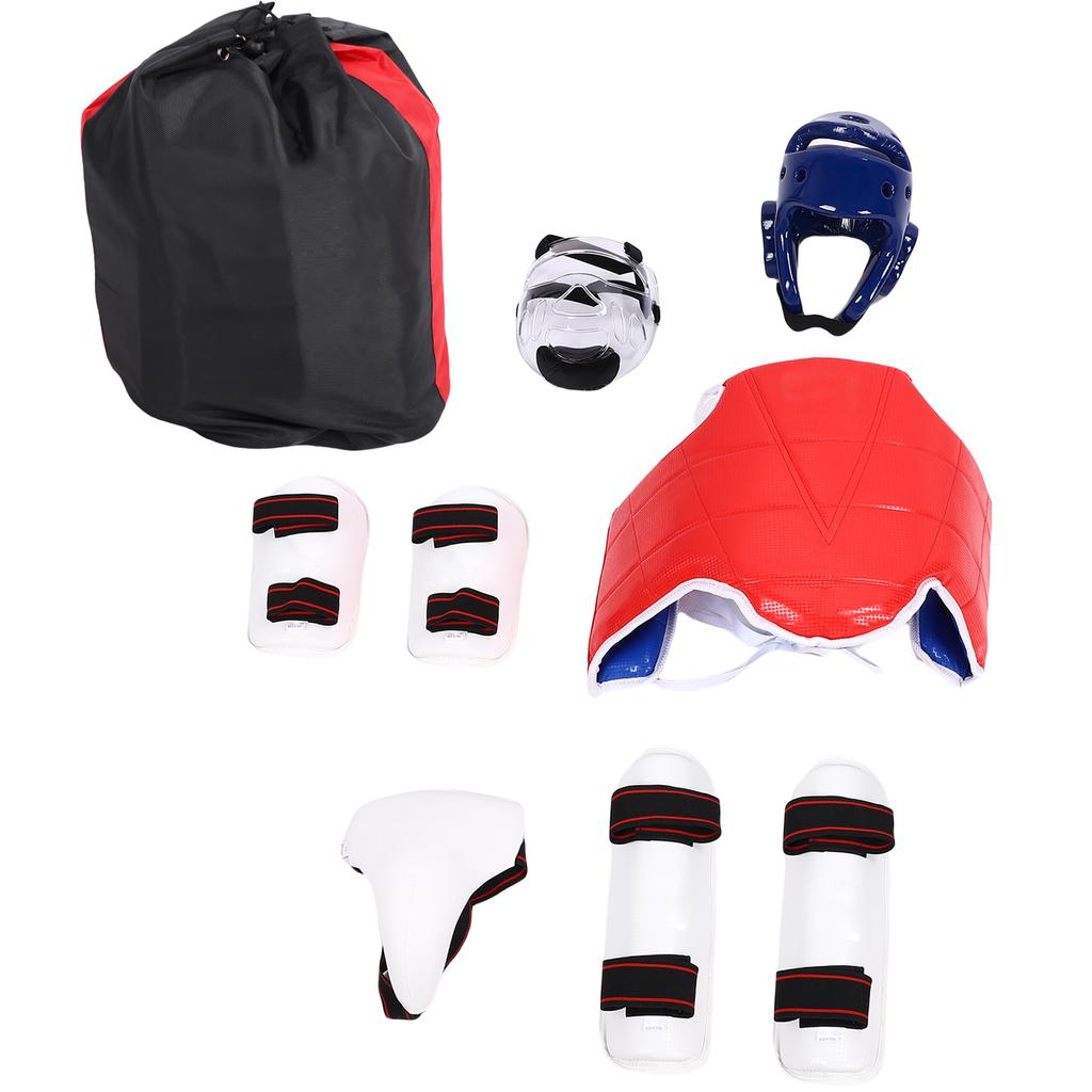 Karate Sparring Gear Set Boxing Equipment Taekwondo Protective Equipment Head Chest Protective Gear Arm Groin Guards