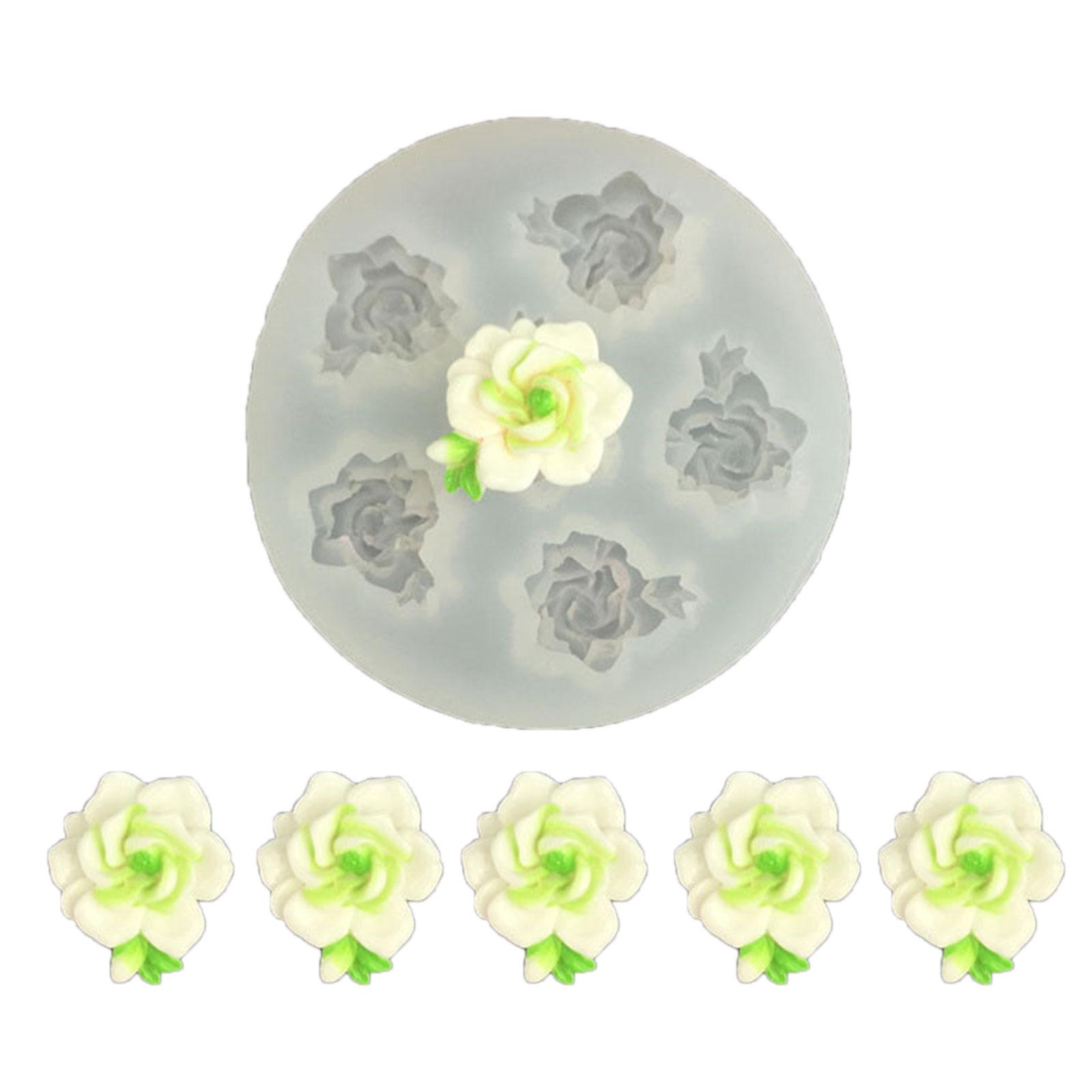 

Food Grade Silicone Flower Mold For Cake Decorating Jewelry Making With Daisy Rose Lotus Chrysanthemum Peony Camellia Design 5