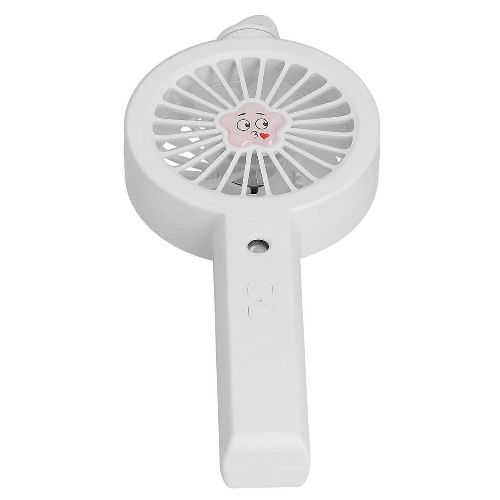 Handheld Cartoon Cute Spray Fan Home Travel Portable Skin Moisturizing Misting Fan White