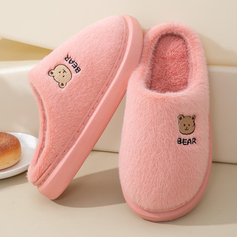 

Новые хлопковые тапочки домашние комнатные парные толстая подошва нескользящие теплые осенне-зимние домашние тапочки для согревания ног 36-37 for size 35-36