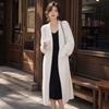 Faux Mink White Knit Cardigan Coat Women Autumn Winter Loose Fluffy Long Oversized Fuzzy Plush Sweater Jacket