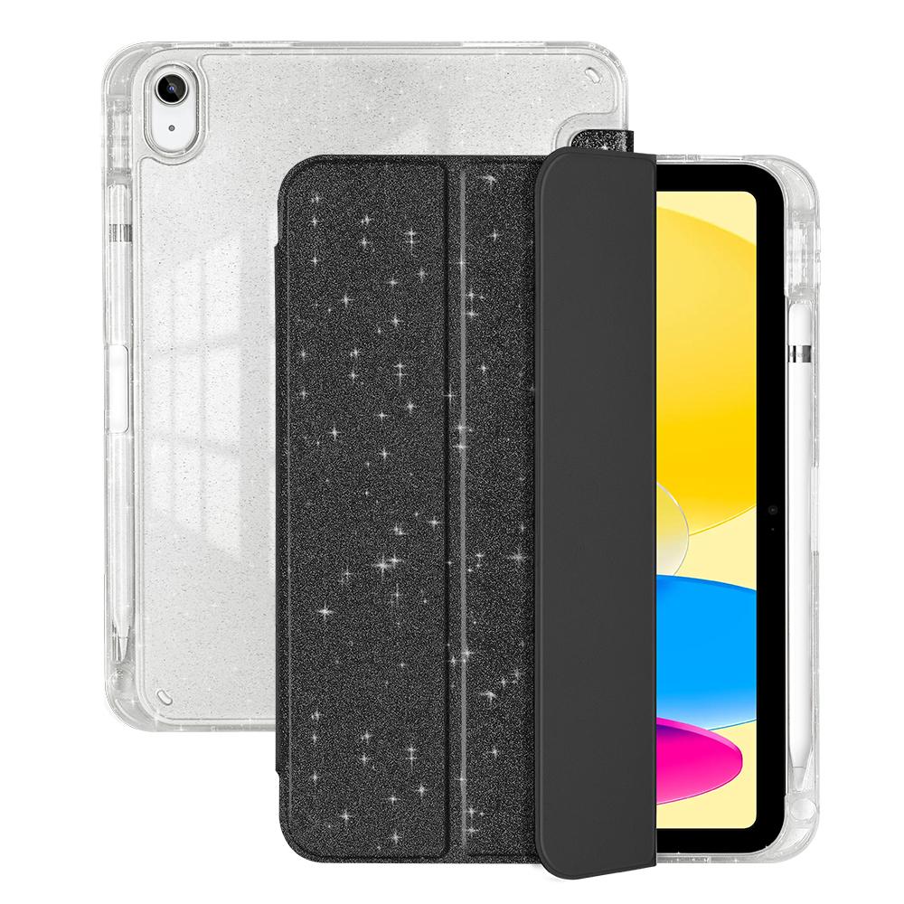 For IPad A16 2025 Case with Pencil Holder Funda for IPad 11 10th Generation Smart Cover for IPad Air 11 M3 M2 Sparkling Shell