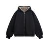 Unisex Reversible Hooded Puffer Jacket Winter Warm Thick Cotton Coat Men Women Teens