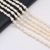 1String, Gourd-shaped Natural Freshwater Pearls, 6×10-8×12mm White Pearl Beads for Jewelry Making DIY Crafts, Birthday Wedding Gifts, 36cm