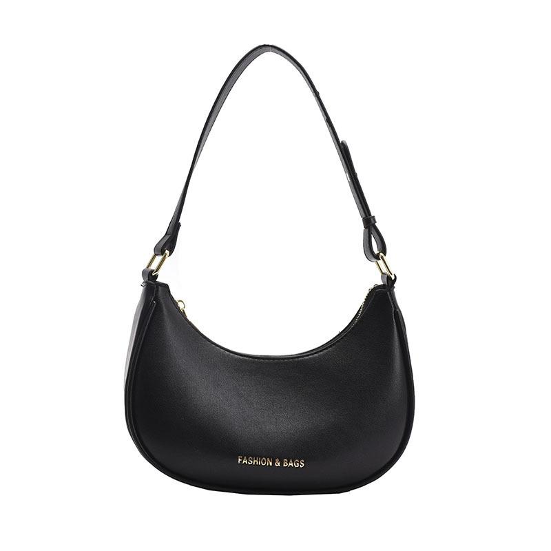 

Summer versatile small bag women s new trendy Internet celebrity foreign style texture shoulder messenger bag casual texture underarm bag чёрный