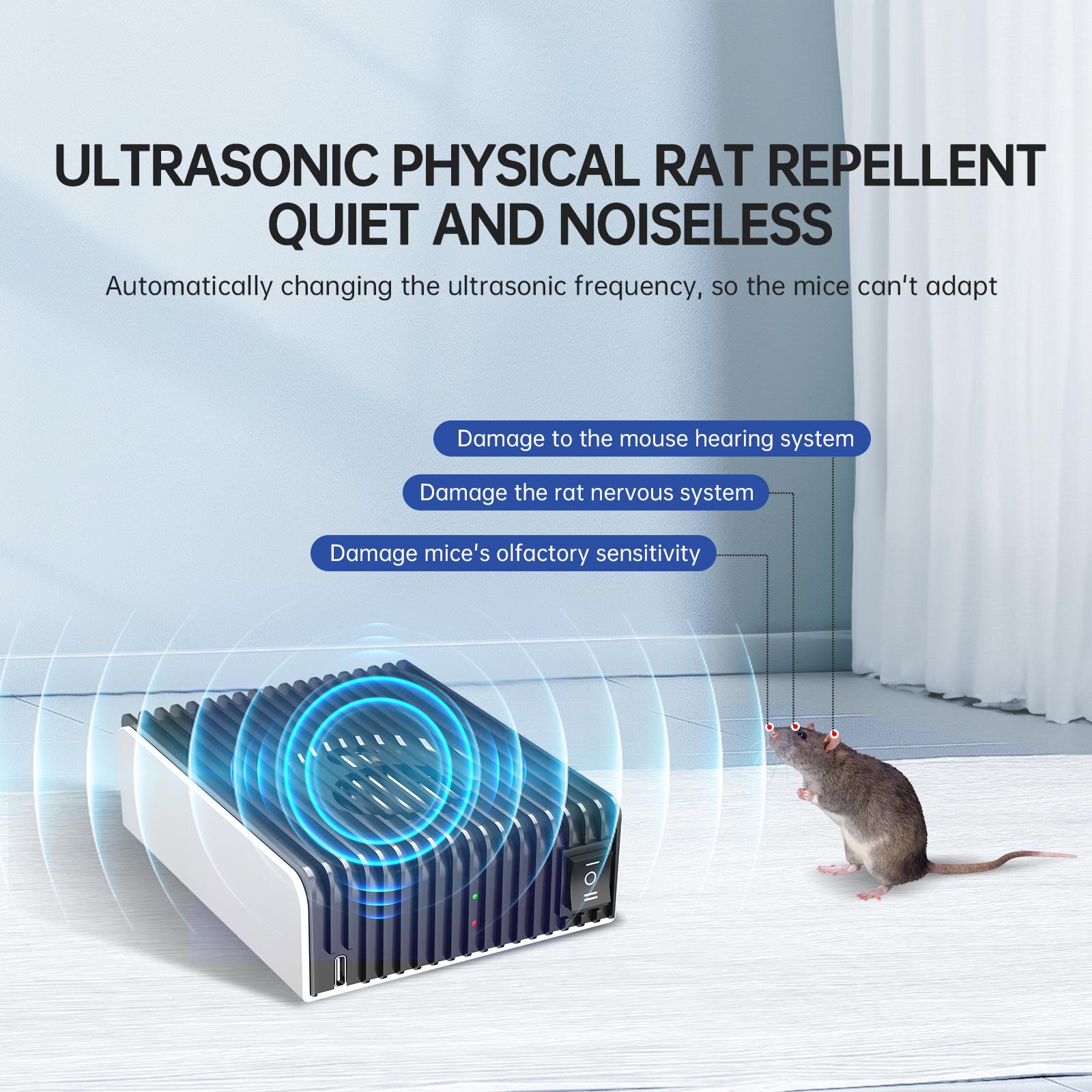 Rodent  lent Indoor Ultrasonic Pest  ler Mice  lent Plug-ins Mouse Deterrent Rat Control Bat Removal for House, Attic, Garage, Basement, R