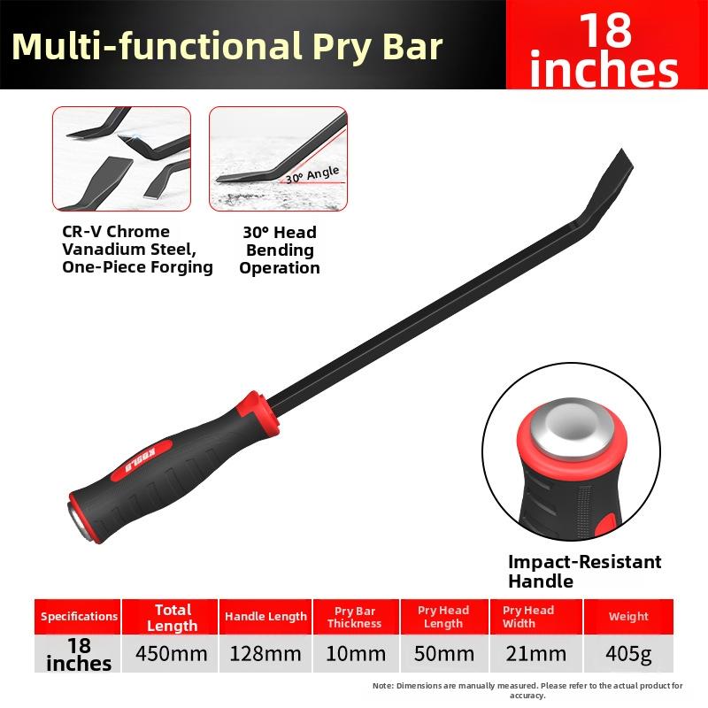 Angled Head Tool Woodworking Pry Bar Workshop Use Wood Dismantling Utility Tool Woodworking Tool 45 Manganese Steel