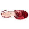 Gucci Leather One Strap Sandals Women's Red 577225 B8B00 6401