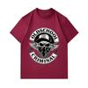 Herren 100% Baumwolle Rundhals Kurzarm T-Shirt, Old School Kriminelles Totenkopf Muster Lässiges Streetwear Atmungsaktives Oberteil für den täglichen Gebrauch