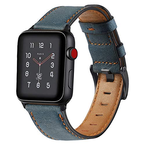 Strap for Apple watch band 44mm 40mm 45mm 41mm 49mm 38 42mm Retro Cow Leather correa bracelet iwatch series 7 6 3 SE Ultra 2 8 9