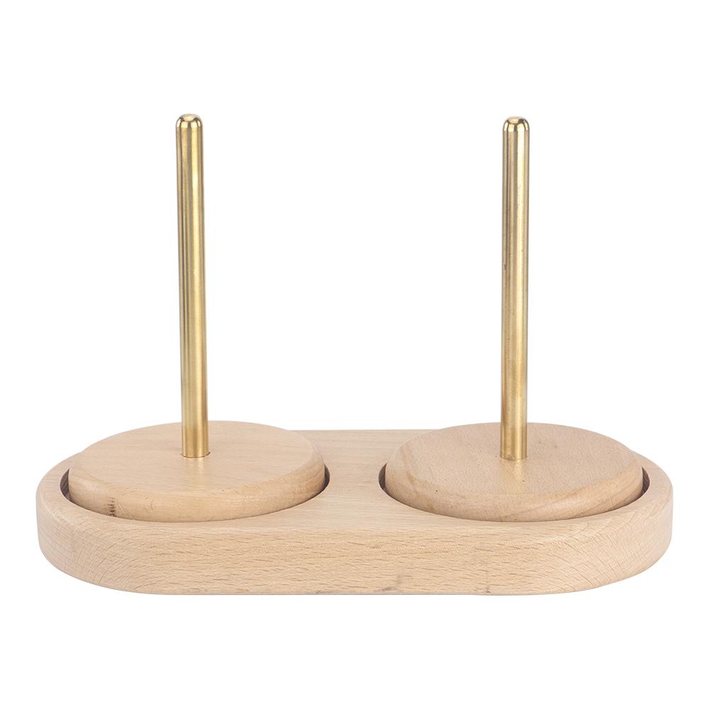 

1 шт. Двойной деревянный держатель для катушек, Намотчик для пряжи, Идеальный подарок, Инструмент для DIY плетения, Вязания, Крючком, Пряжи, Ниток, Для арт-проектов