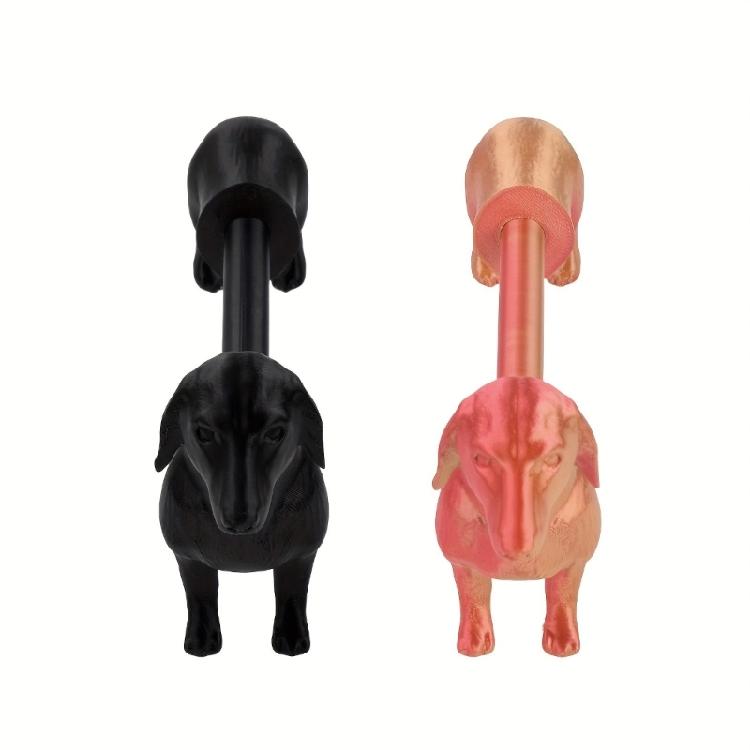 

2X Lovely Dog Patterned Toilet Roll Storage Stand Dachshund Shaped Paper Towel Holder Practical And Decorative Item 1