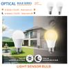 6pcs A60 LED E27 B22 LightS Control Sensor Light Bulb10W AC85-265V Day Night Light Auto ON OFF Patio Porch Smart Lamp for Garden
