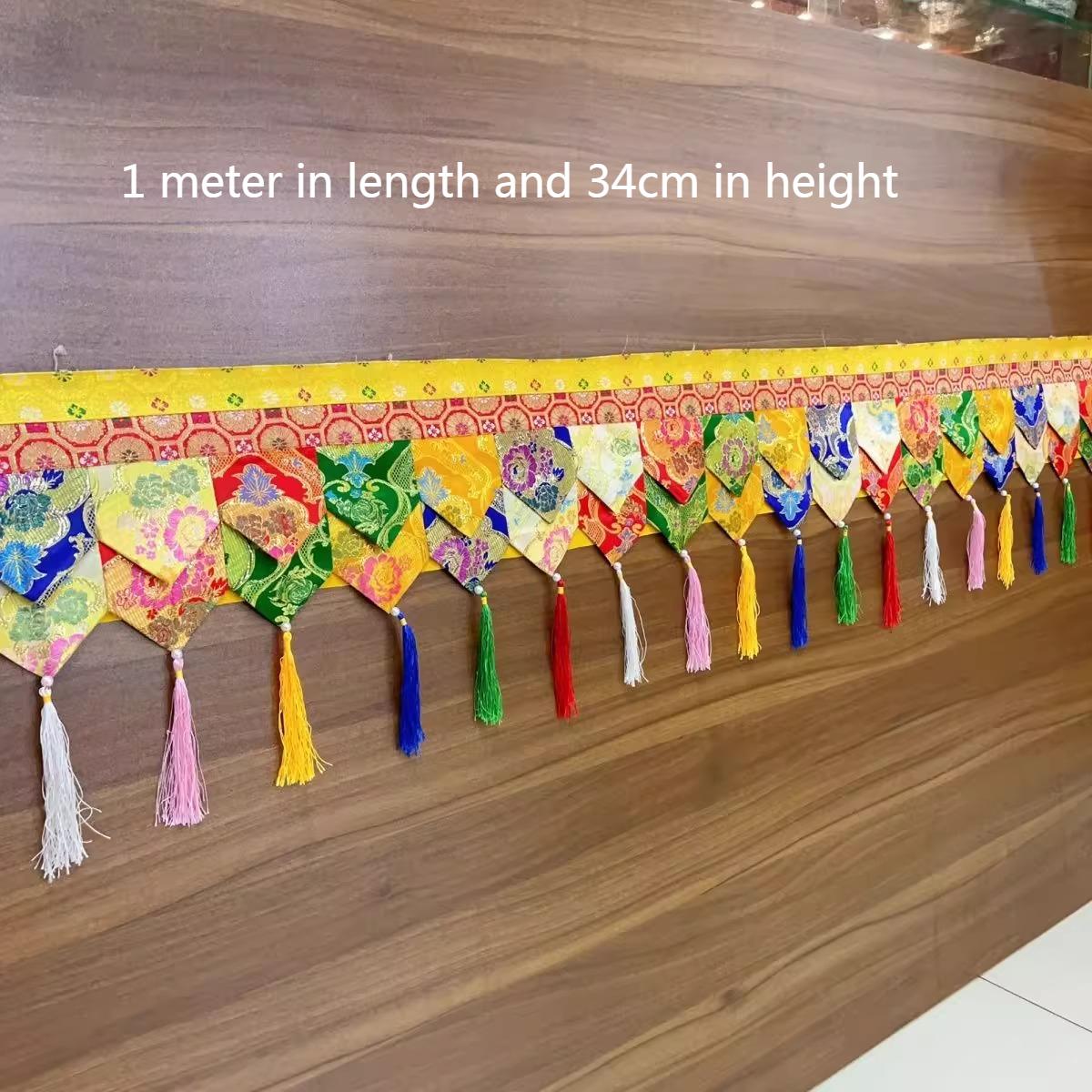 

Tibetan Style Curtain Hotel Yurt Indoor Wall Encircling Table Encircling Curtain Hanging Temples Buddhist Decoration Supplies