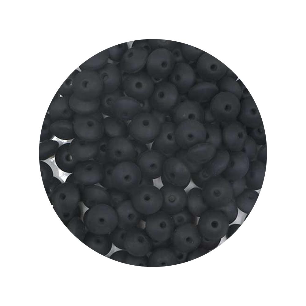 100Pcs 12mm Silicone Lentil Beads Round Spacer Beads Silicone Abacus Bead DIY Bracelet Necklace Handmade Jewelry Accessories