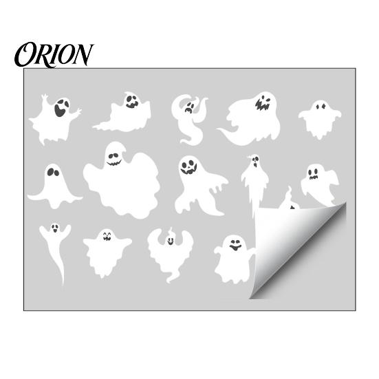 Easy Application Ghost Stickers Halloween Window Clings, Static Stickers, Waterproof Glass Indoor Outdoor Wall Decals Decals, Spooky Home Decor